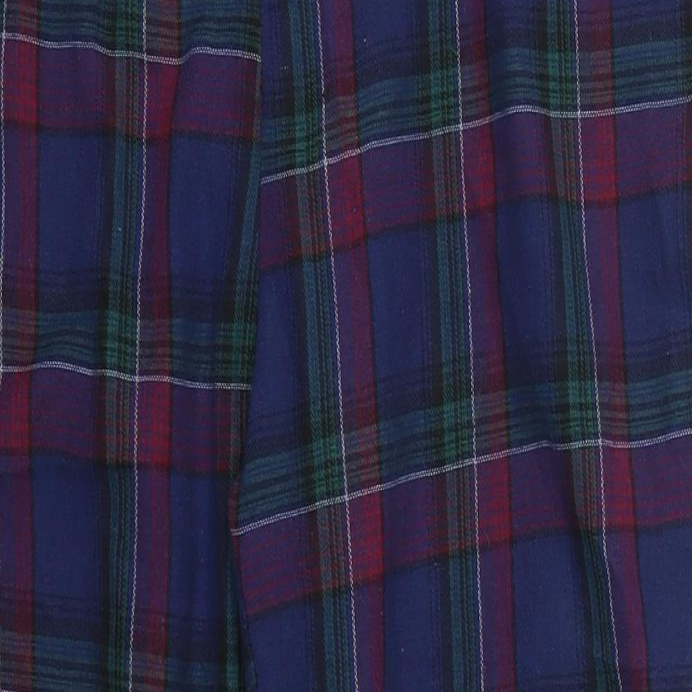 SheIn Womens Blue Check  Trousers  Size L L25 in