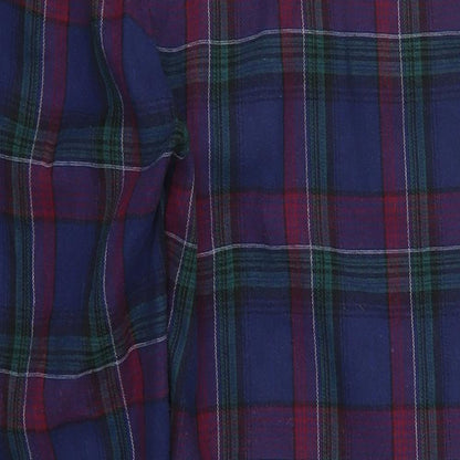 SheIn Womens Blue Check  Trousers  Size L L25 in