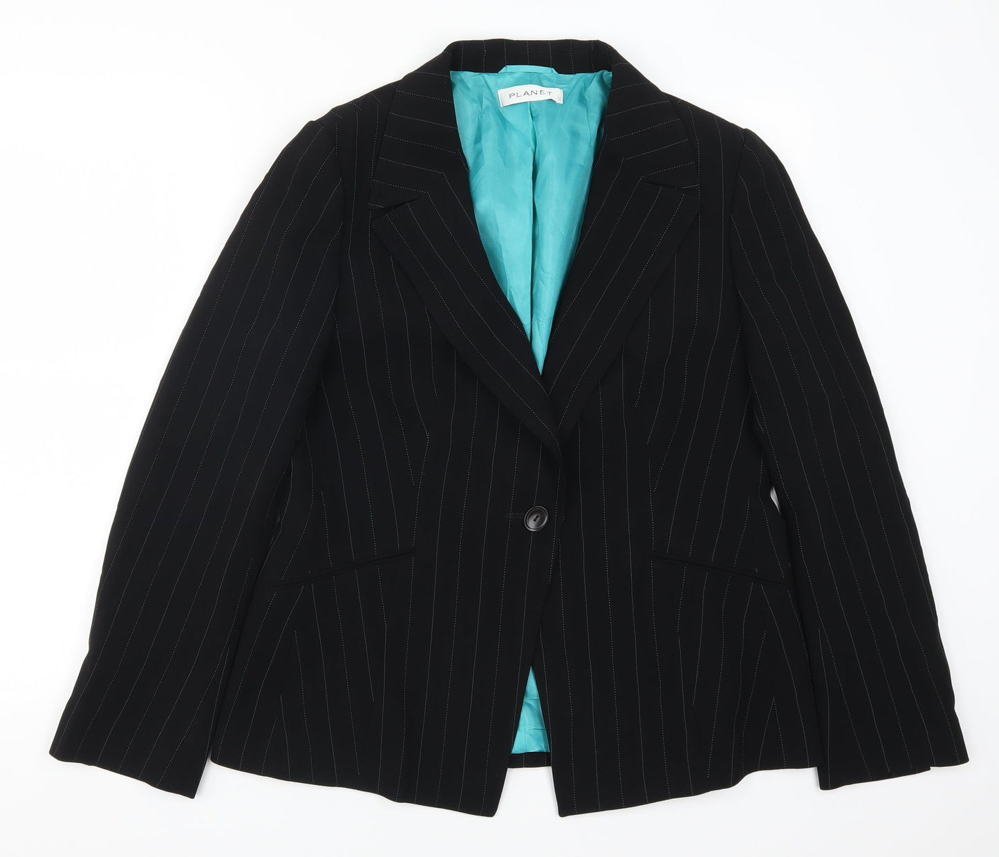Womens UK Size 14 Planet Regular Black Suit Jacket
