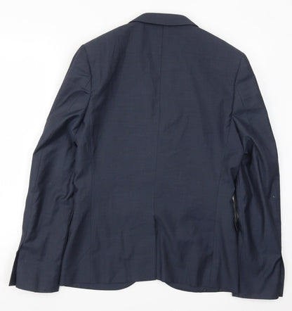 Mens UK Size 38 Topman Regular Blue Suit Jacket