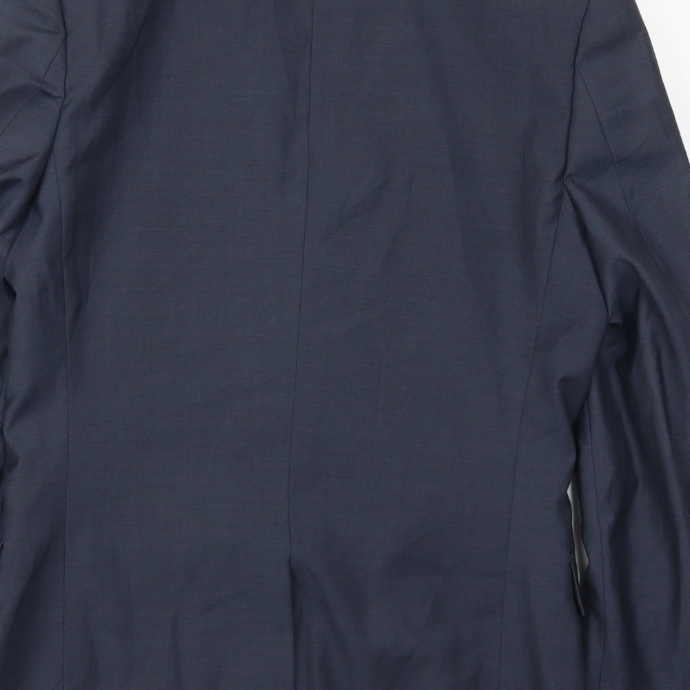 Mens UK Size 38 Topman Regular Blue Suit Jacket