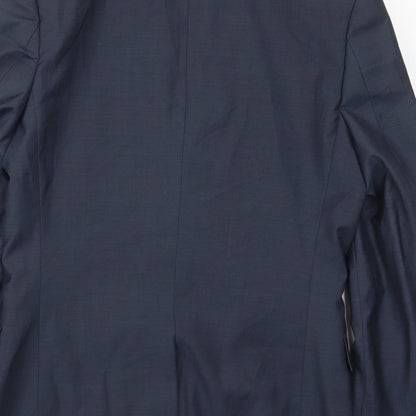 Mens UK Size 38 Topman Regular Blue Suit Jacket