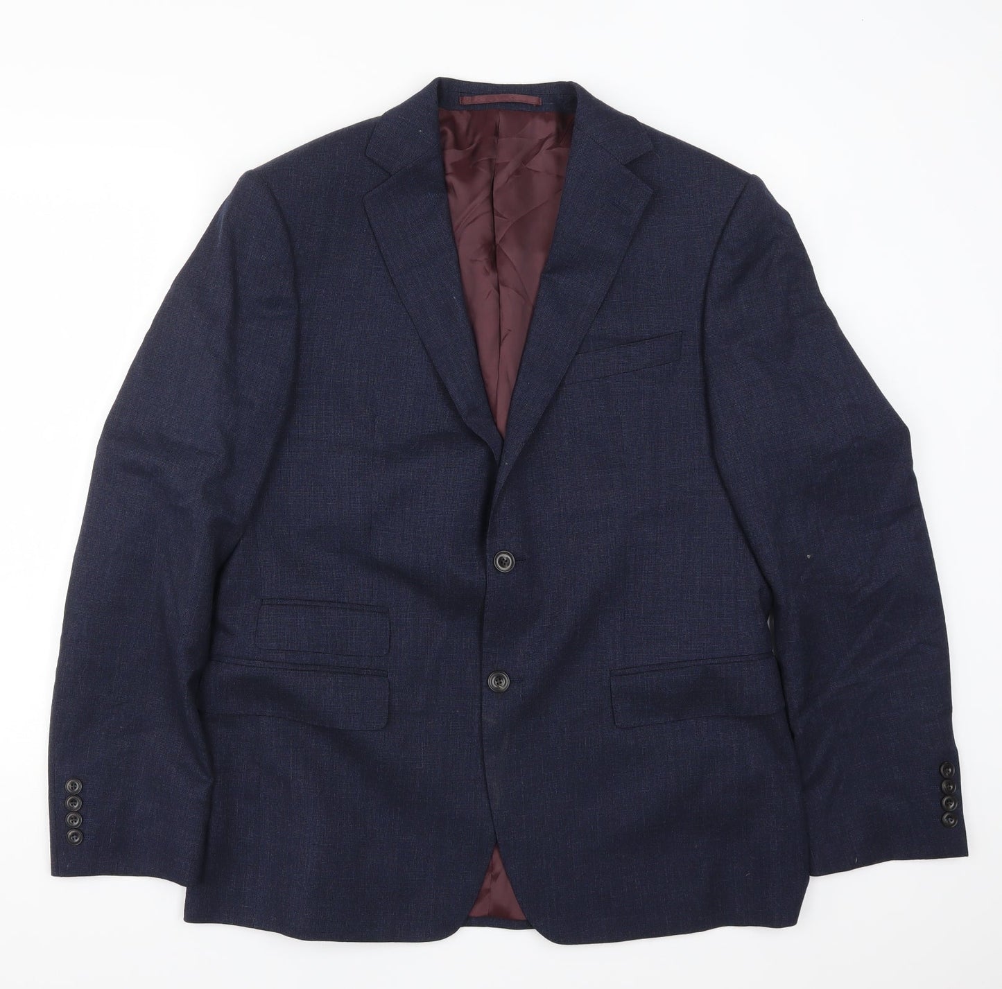 Mens UK Size 40 Marks and Spencer Regular Blue Suit Jacket