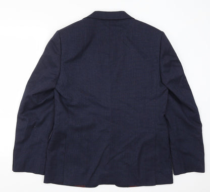 Mens UK Size 40 Marks and Spencer Regular Blue Suit Jacket