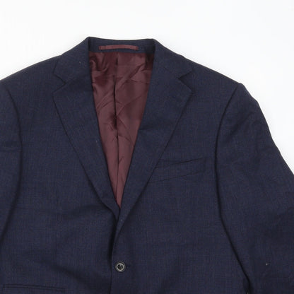 Mens UK Size 40 Marks and Spencer Regular Blue Suit Jacket
