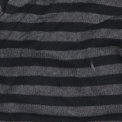Gap Boys Grey Striped  Cardigan Jumper Size 6-9 Months