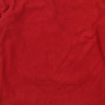 Night & Day Womens Red Solid  Top Pyjama Top Size M