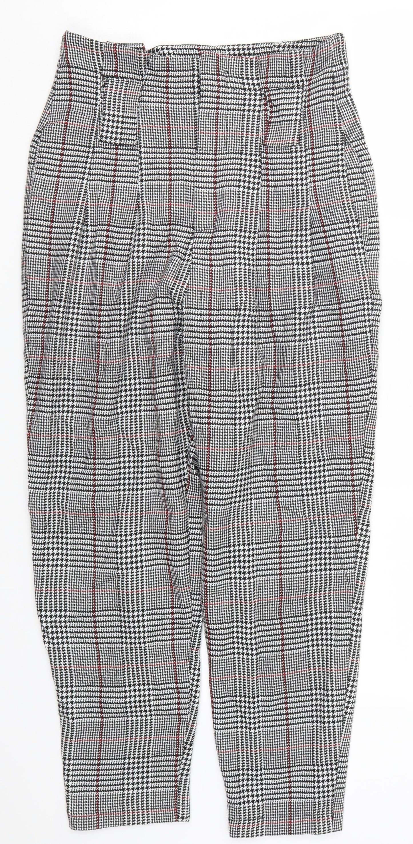 Womens UK Size 10 Bershka Regular Fit  Grey Trousers