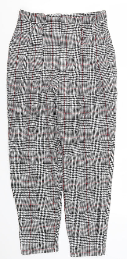 Womens UK Size 10 Bershka Regular Fit  Grey Trousers