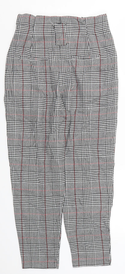 Womens UK Size 10 Bershka Regular Fit  Grey Trousers