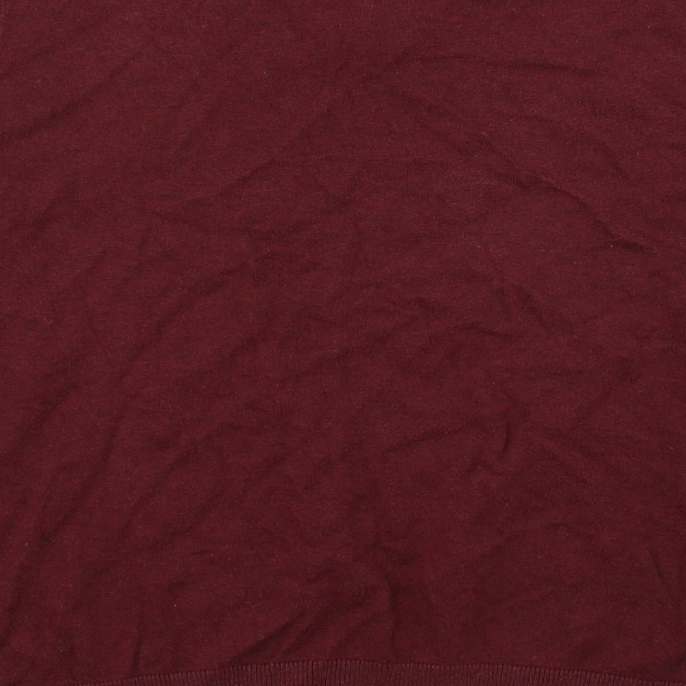 Topman Mens Red  Knit Pullover Jumper Size M