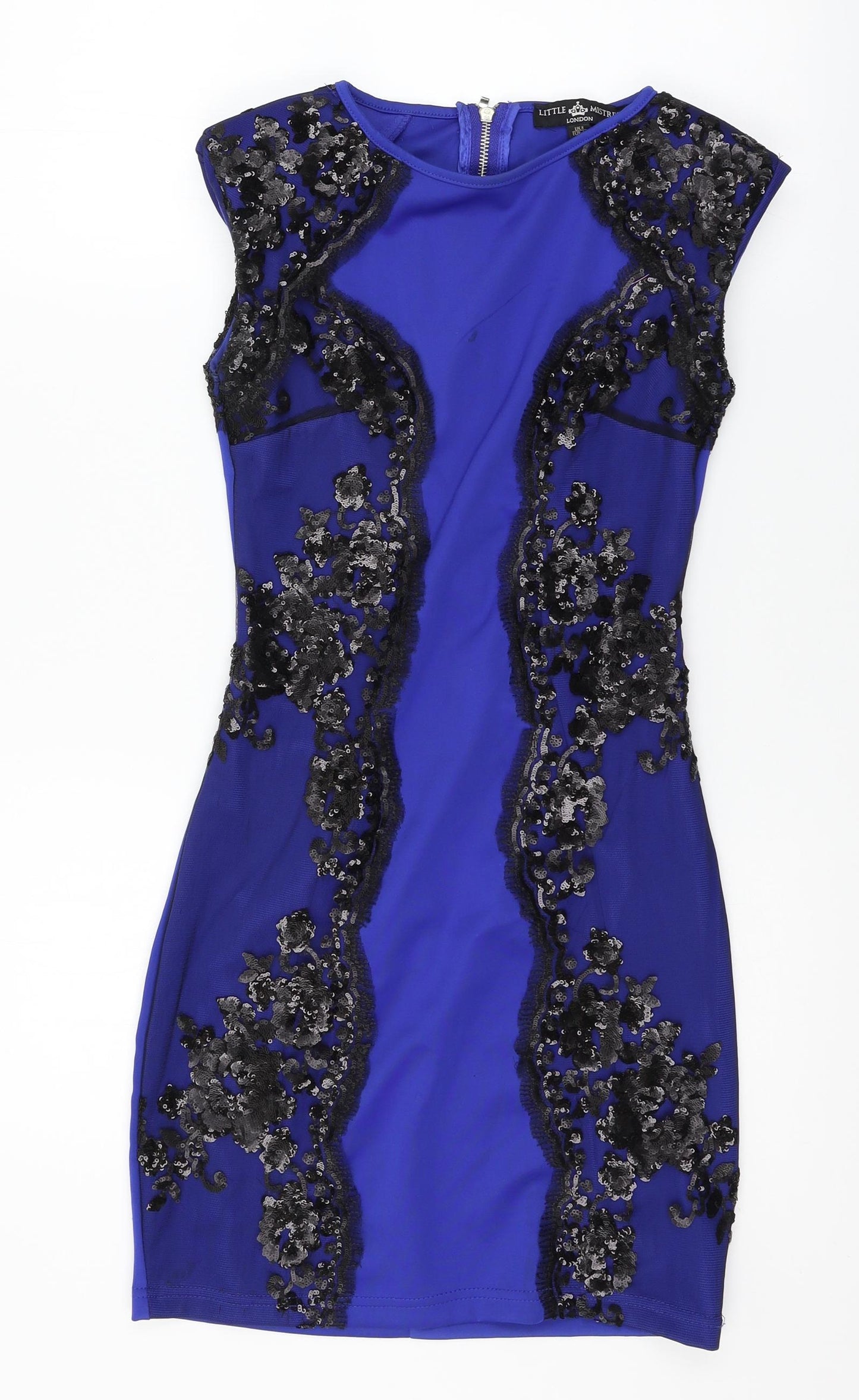 Little Mistress Womens Blue   Bodycon  Size 8