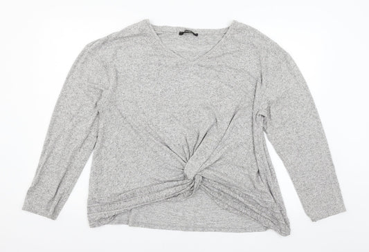 George Womens Grey  Knit Pullover Jumper Size XL  - Knot Detail