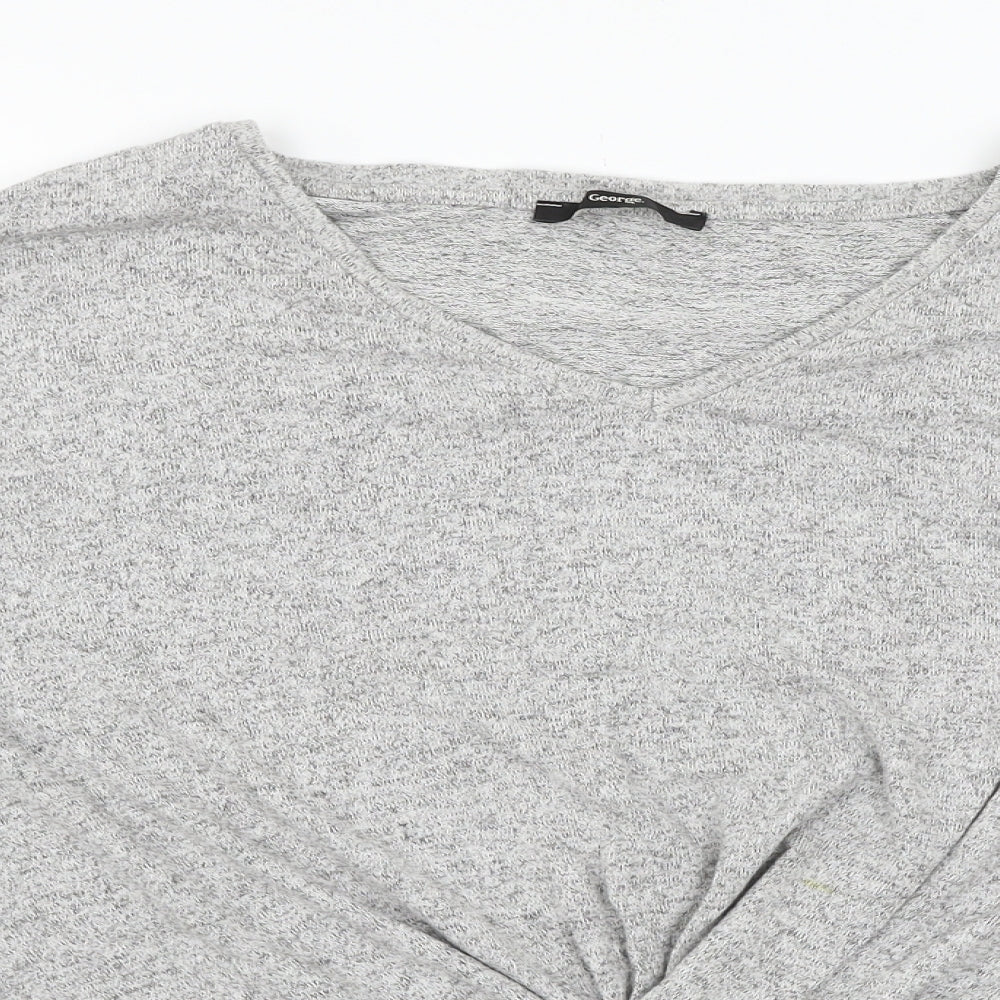 George Womens Grey  Knit Pullover Jumper Size XL  - Knot Detail