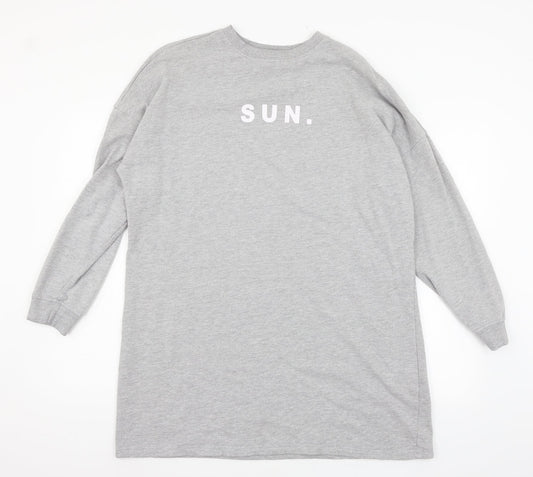 Missguided Womens Grey  Jersey Pencil Dress  Size 10  - sun