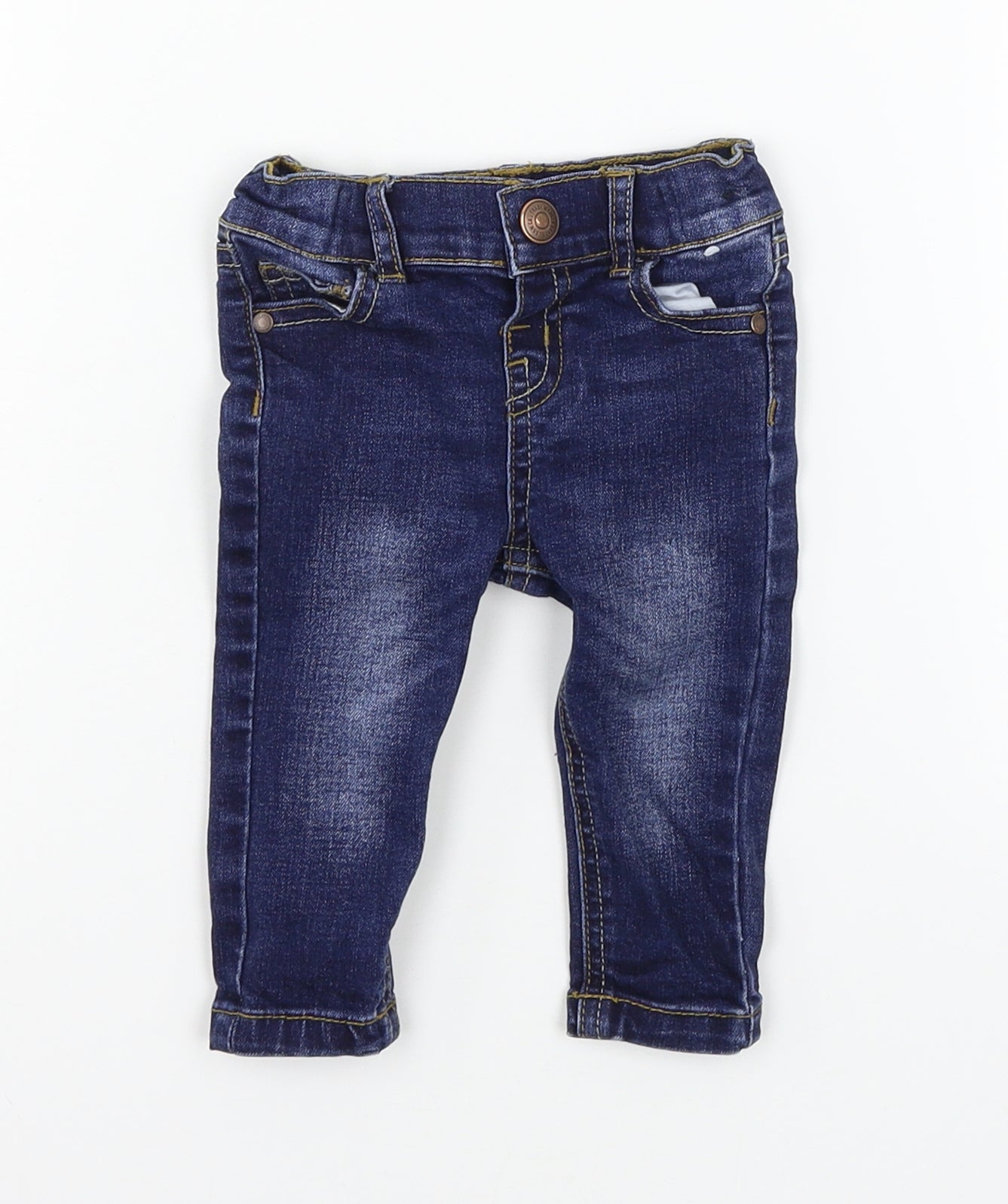 Denim & Co. Baby Blue  Denim Pedal Pusher Jeans Size 3-6 Months
