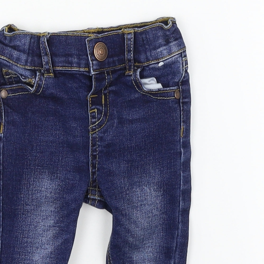 Denim & Co. Baby Blue  Denim Pedal Pusher Jeans Size 3-6 Months
