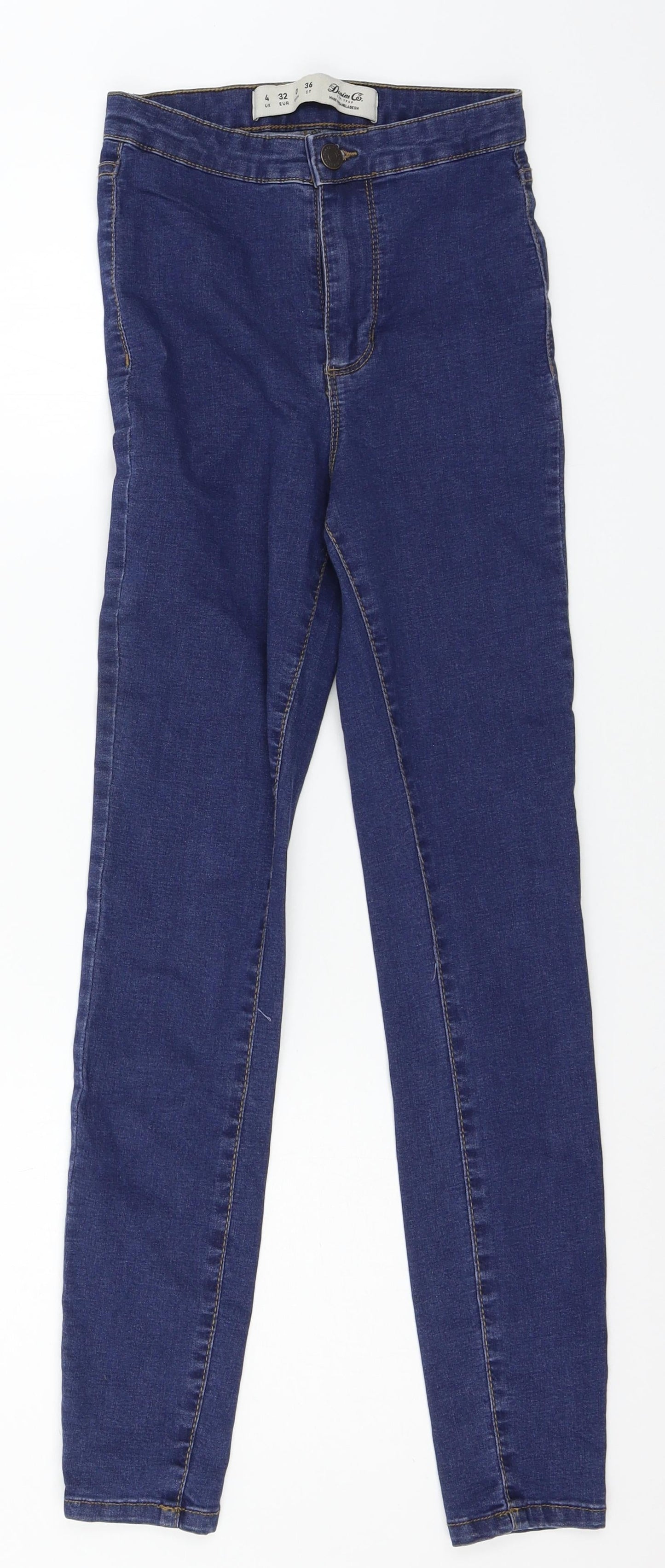 Denim & Co. Womens Blue  Denim Skinny Jeans Size 4 L26 in