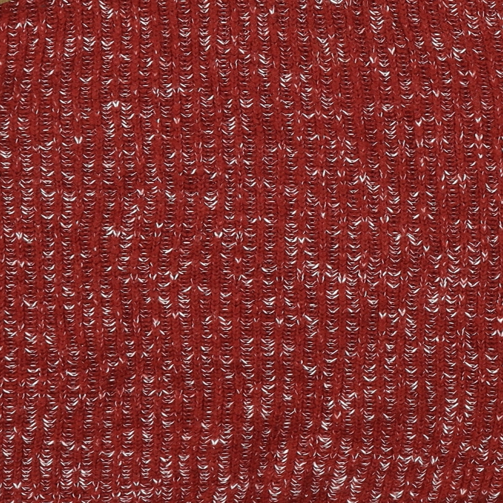 Easy Mens Red  Knit Pullover Jumper Size XL