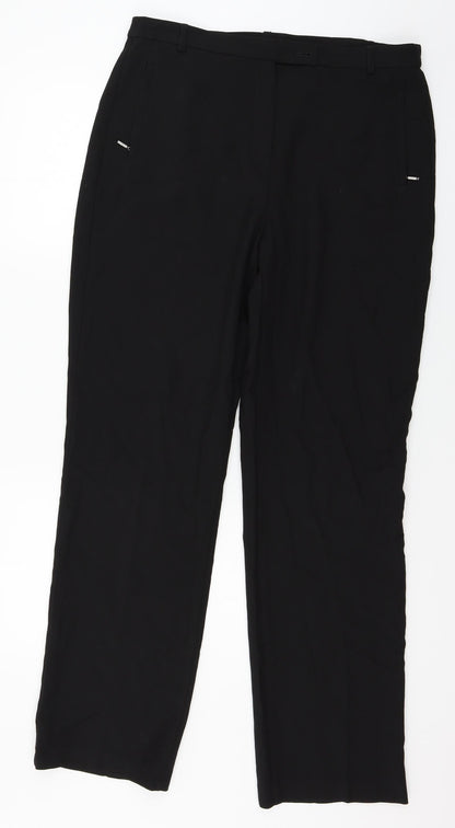 Womens UK Size 14 Marks and Spencer Regular Fit  Black Trousers