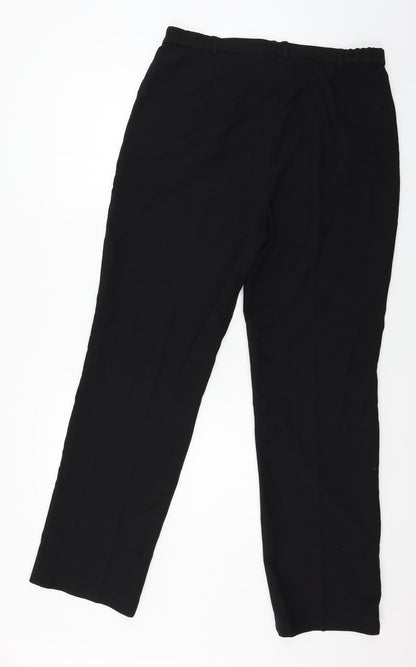 Womens UK Size 14 Marks and Spencer Regular Fit  Black Trousers