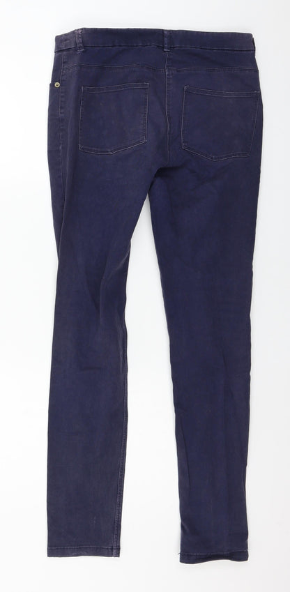 Womens UK Size 10 H&M Regular Fit Skinny Blue Jeans