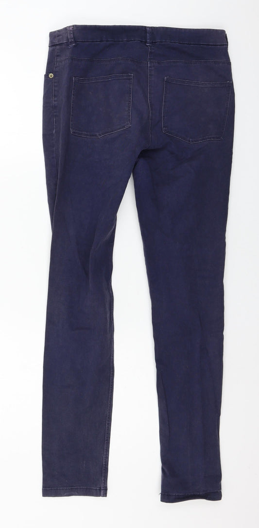 Womens UK Size 10 H&M Regular Fit Skinny Blue Jeans