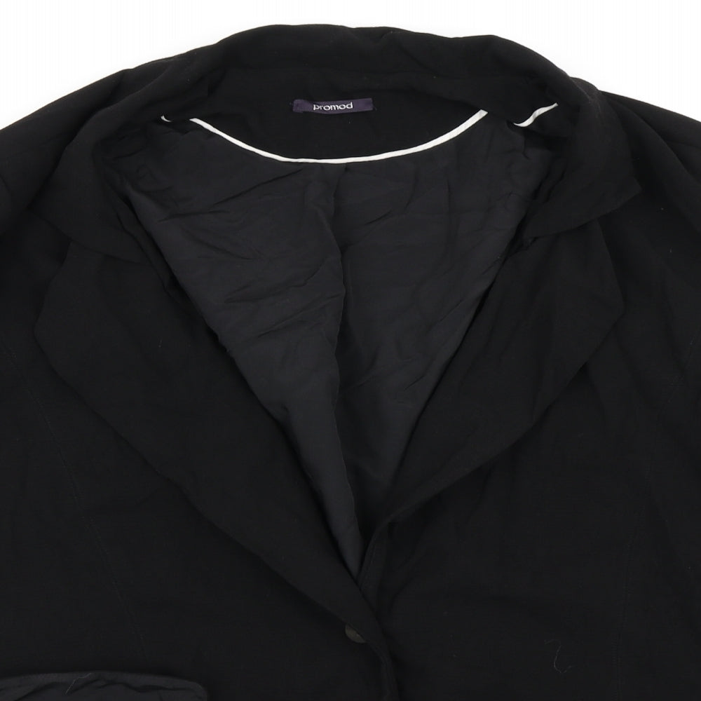 Promod Womens Black   Jacket Blazer Size 14