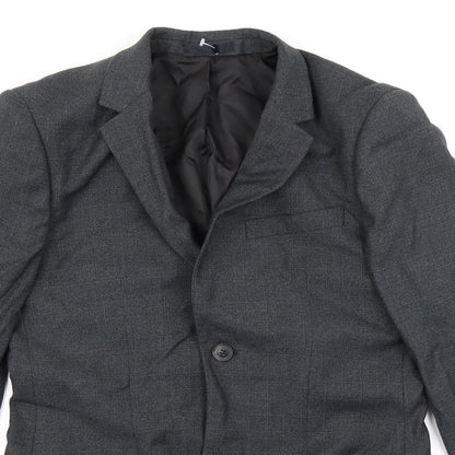 Mens UK Size 38 Topman Regular Grey Suit Jacket