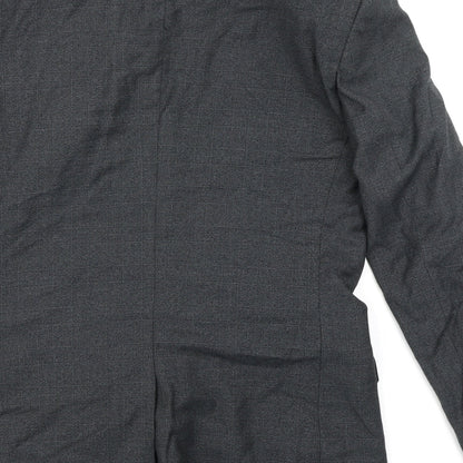 Mens UK Size 38 Topman Regular Grey Suit Jacket