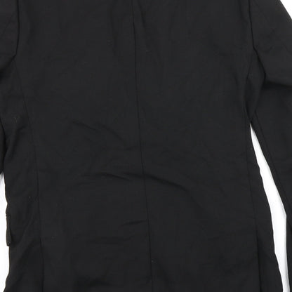 Mens UK Size 38 River Island Regular Black Suit Jacket