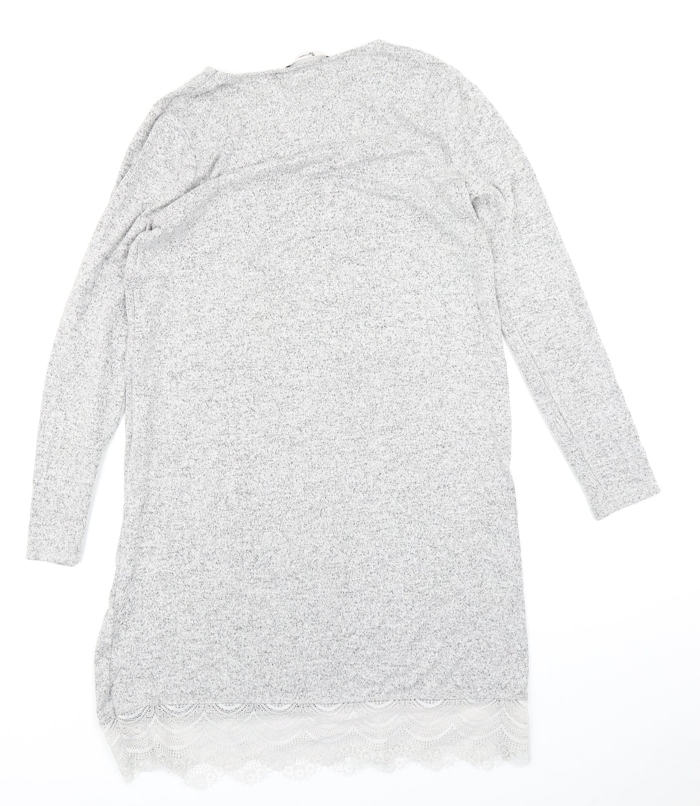 TU Womens Grey   A-Line  Size 10  - Lace hem
