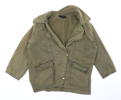 Womens UK Size S FOREVER 21 Green Jacket