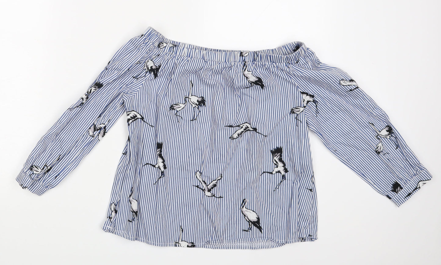 Womens UK Size 10 Select Multicoloured Basic Blouse