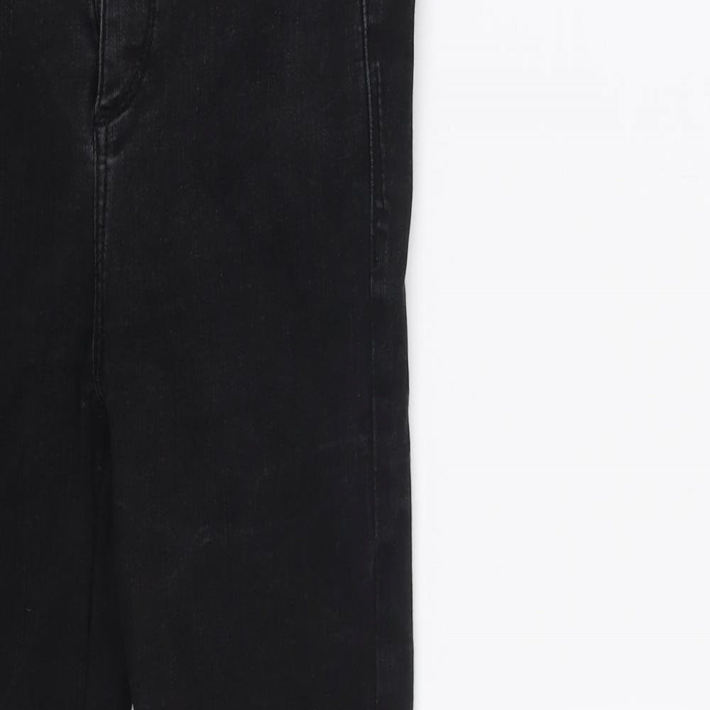 Miss Selfridge Womens Black  Denim Skinny Jeans Size 8 L24 in