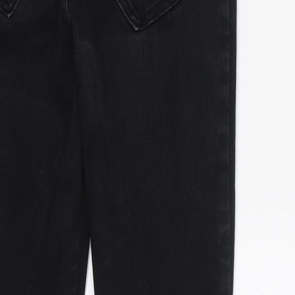Miss Selfridge Womens Black  Denim Skinny Jeans Size 8 L24 in