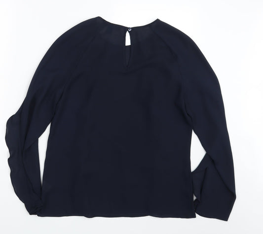 Womens UK Size 10 Atmosphere Blue Basic Blouse