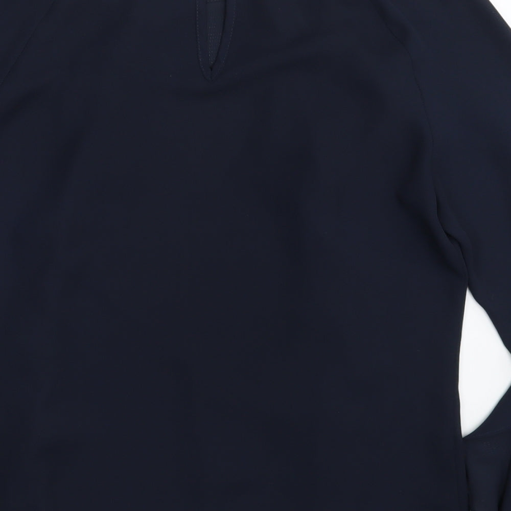 Womens UK Size 10 Atmosphere Blue Basic Blouse