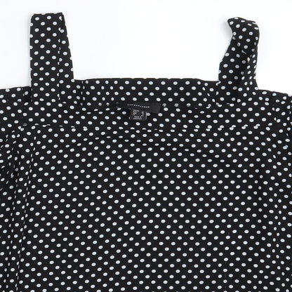 Womens UK Size 10 Atmosphere Black Basic Blouse