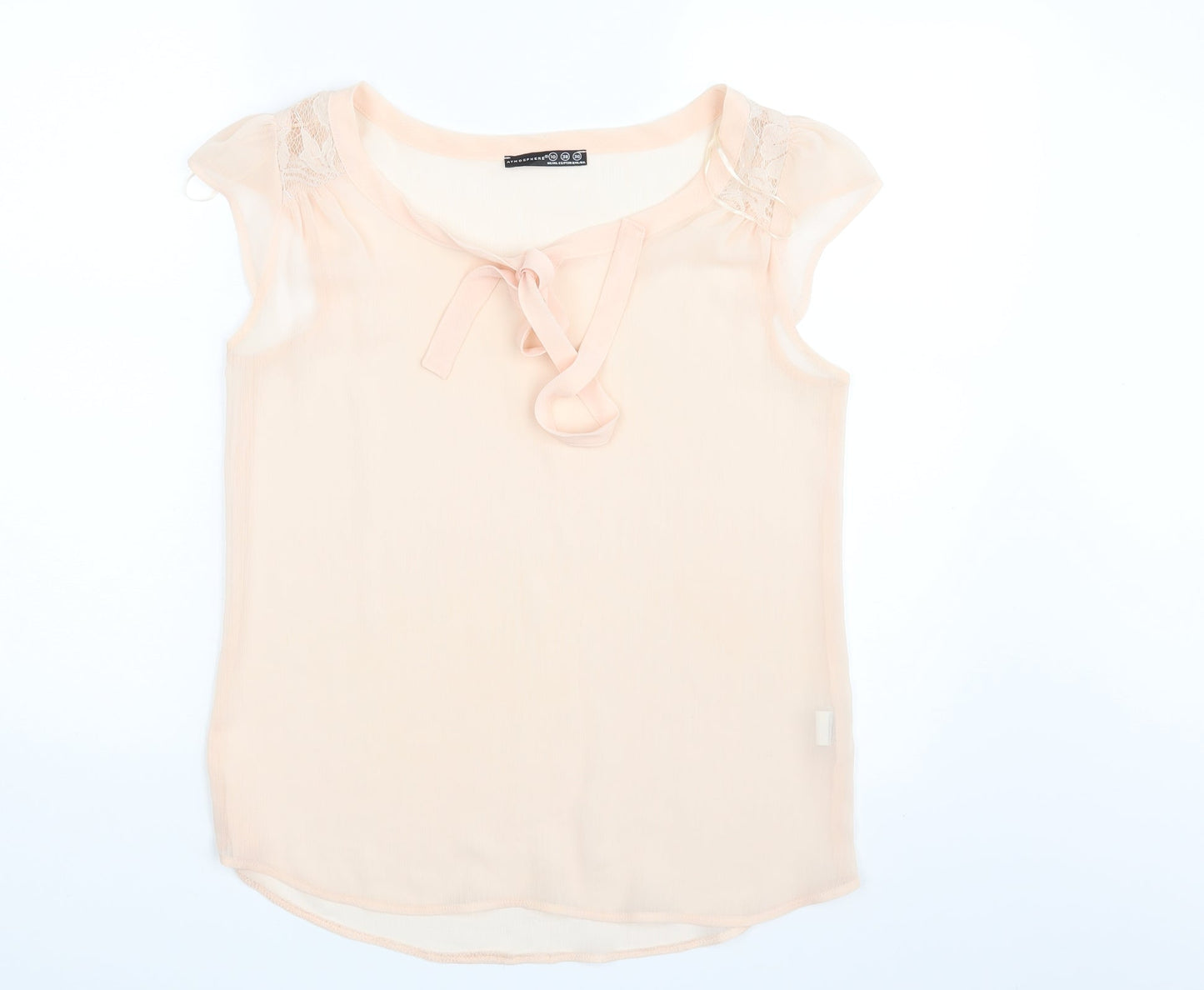 Womens UK Size 10 Atmosphere Pink Basic Blouse