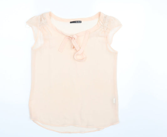 Womens UK Size 10 Atmosphere Pink Basic Blouse