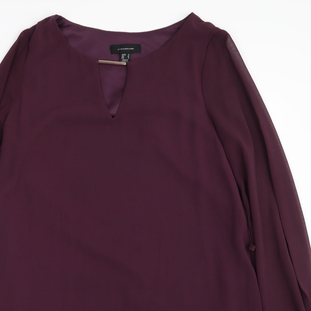Atmosphere Womens Purple   Basic Blouse Size 10