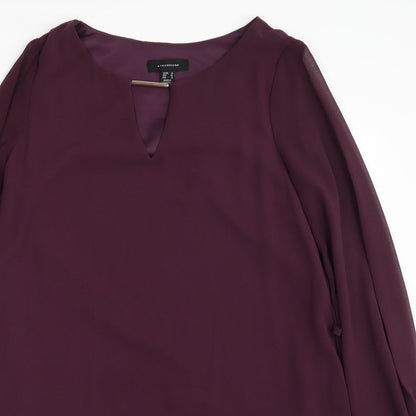 Atmosphere Womens Purple   Basic Blouse Size 10