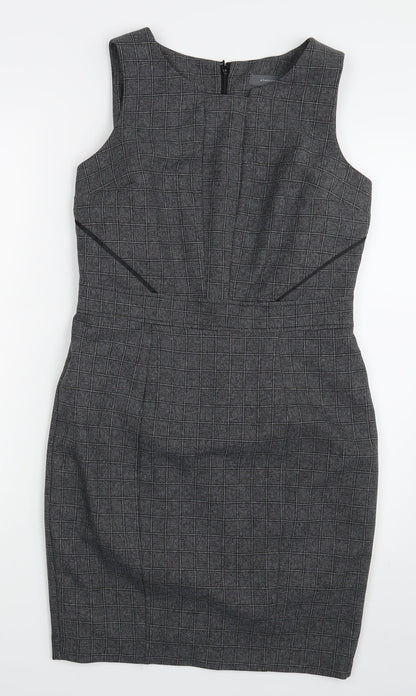 Atmosphere Womens Grey Check  Fit & Flare  Size 10