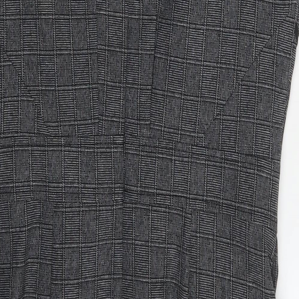 Atmosphere Womens Grey Check  Fit & Flare  Size 10