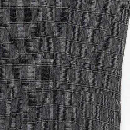 Atmosphere Womens Grey Check  Fit & Flare  Size 10