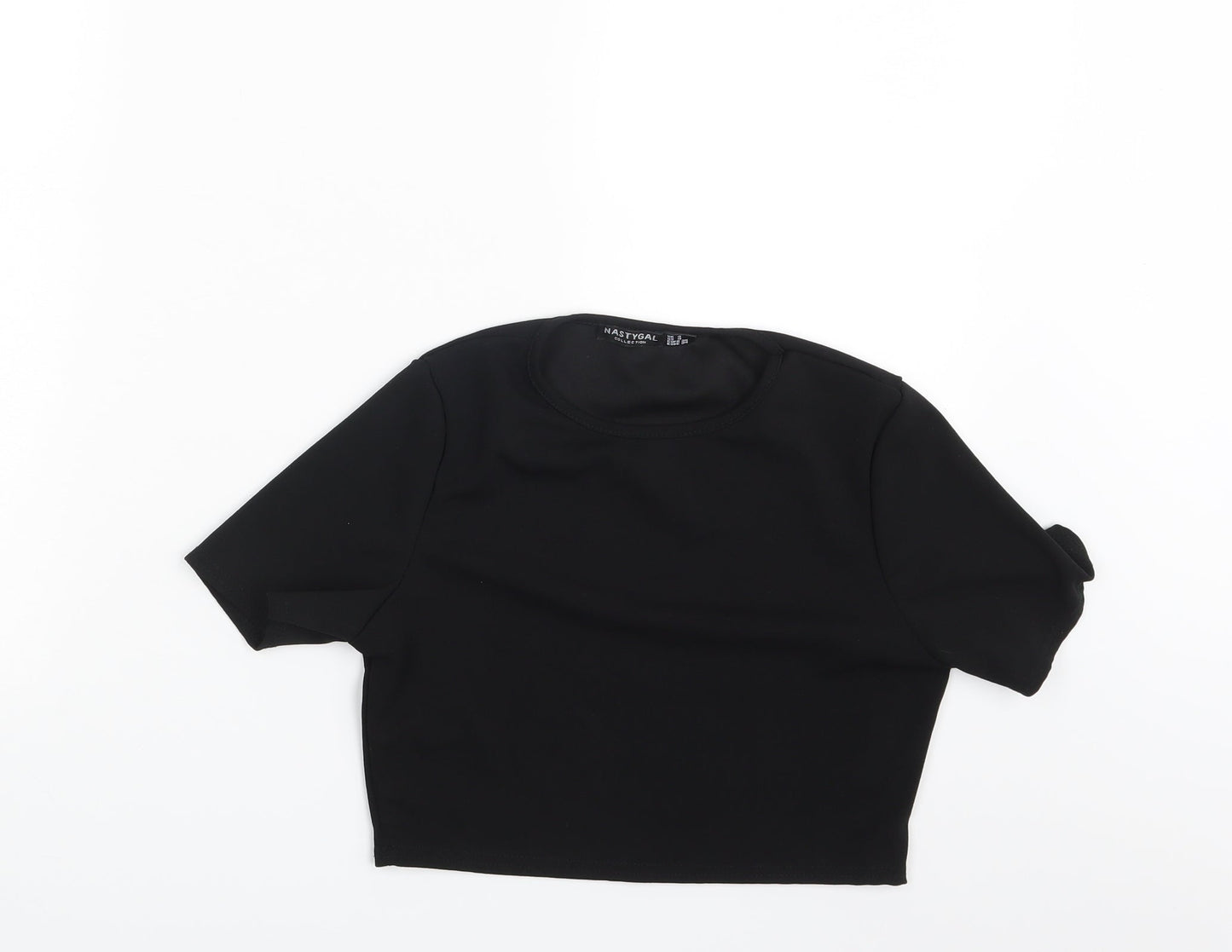 Womens UK Size 8 Nasty Gal Black Basic Blouse