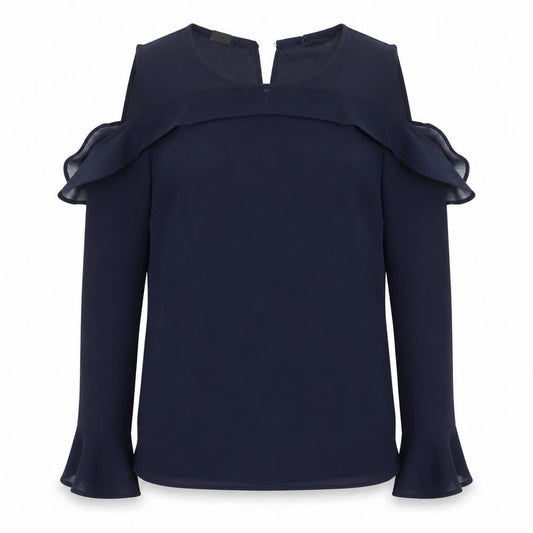 Womens UK Size 12 Atmosphere Blue Basic Blouse