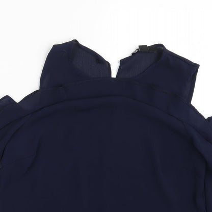 Womens UK Size 12 Atmosphere Blue Basic Blouse