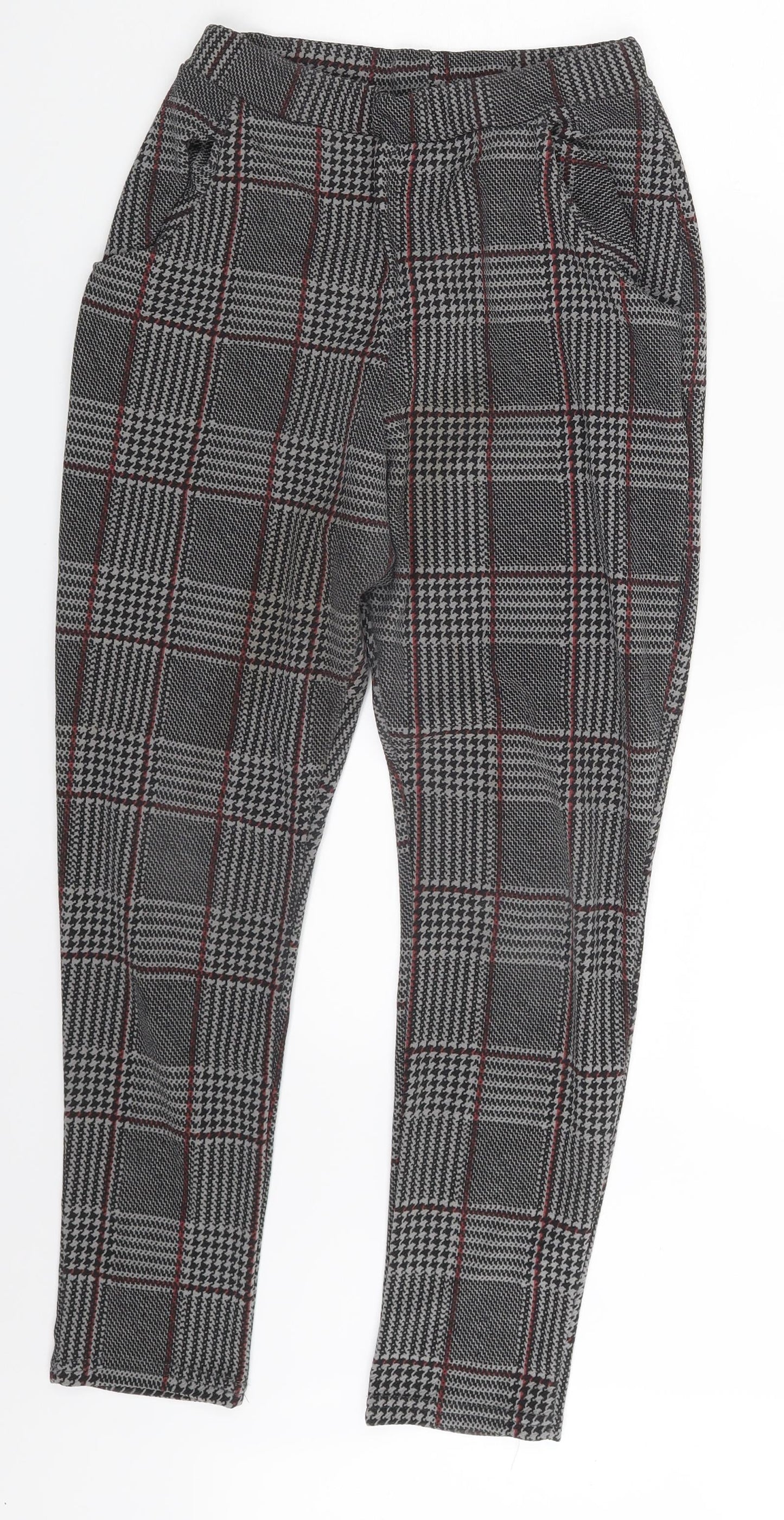 Womens UK Size 10 Boohoo Regular Fit  Multicoloured Trousers